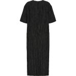 fibyus black crinkle maxi dress front