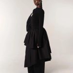 fibyus black tiered dropwaist dress side